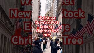 #wallstreet #christmas #christmastree #newyork #winter