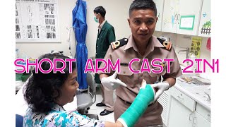 Short arm cast 2in1by