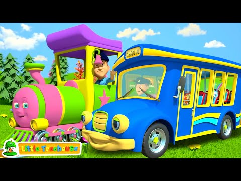 Wheels On The Bus & Vehicles Nursery Rhyme & Kids Song by Little Treehouse