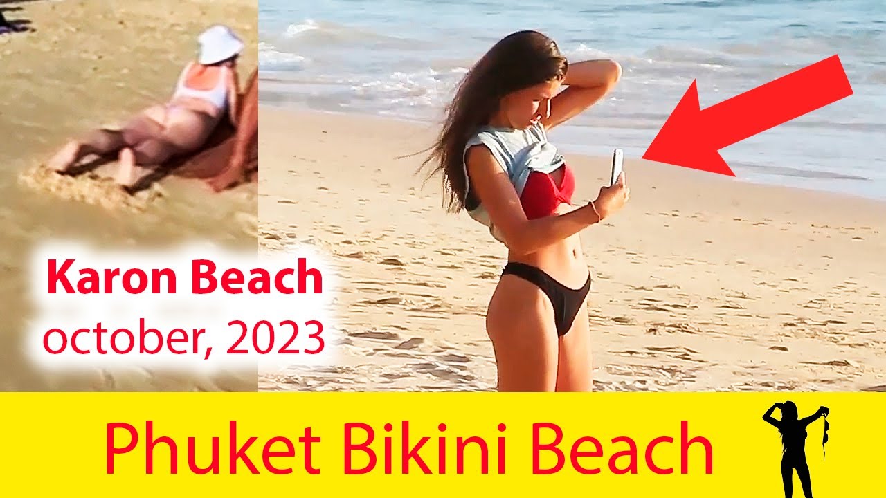 BIKINI BEACH🔥Thailand – Phuket 🏖 Karon 🏖 Beach walk💃Beach vlog. October 2023 (4)