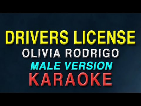 Drivers License – Olivia Rodrigo “MALE KEY” | KARAOKE | Acoustic version