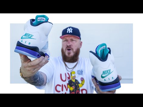 HOW GOOD ARE THE JORDAN 5 GRAPE 2025 SNEAKERS?! (Early In Hand & On Feet Review)