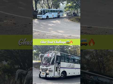 Unbelievable Turn đą KSRTC Airavat & Private Bus Perfect Uturn in Ghat Road