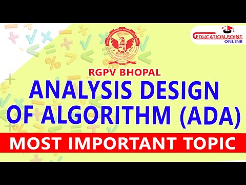 RGPV Analysis Design of Algorithm (ADA) Most Important Topic