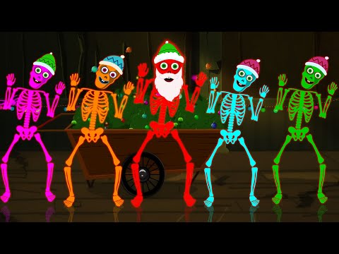 Spooky Skeletons Jingle Bones -  Christmas Songs For Kids @hooplakidz