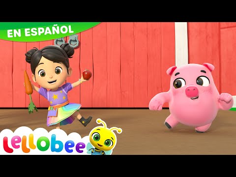 Vamos a comer frutas y verduras 🥕🥦 Caricaturas - Canciones Infantiles 🎵 | Lellobee
