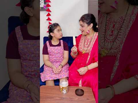 Kashvi Ne Mumma Ko Ice cream Khana Sikhaya #shorts #youtubeshorts #kashviadlakha