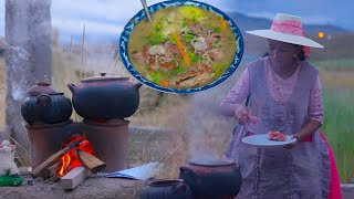 Caldito de cordero tradicional para el frío de los andes ❄️🍲