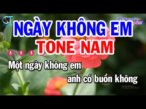 Karaoke Ngày Không Em Tone Nam ( Am ) Nhạc Sống Beat Mới | Karaoke Đồng Sen