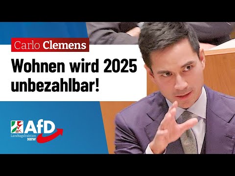 Wohnen wird 2025 unbezahlbar! – Carlo Clemens (AfD)