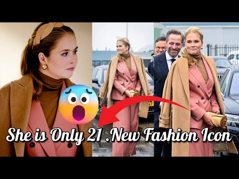 All Eyes on Princess Amalia as She Attends First Royal Engagement at 21.#princess #fashion