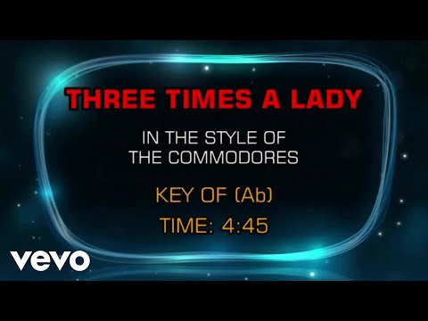 The Commodores – Three Times A Lady (Karaoke)