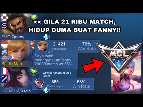PRANK FANNY WR PALSU DI MCL!! MEREKA KAGET KETIKA MELIHAT MATCH ASLI FANNY KU…😱 (21 RIBU MATCH💀)
