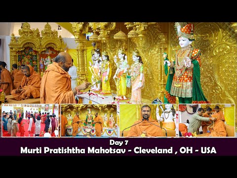 Highlight || Murti Pratishtha Mahotsav Cleveland - USA 2025 || Day 7 || Swami Nityaswarupdasji
