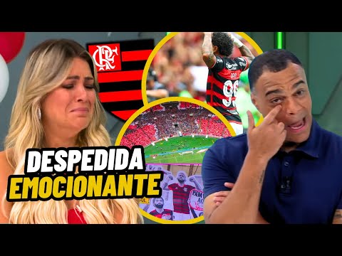 VEJA a REAÇÃO da RENATA FAN e DENILSON SHOW na DESPEDIDA do GABIGOL pelo FLAMENGO | JOGO ABERTO