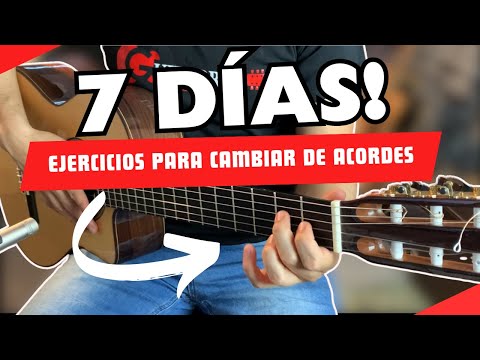 Ejercicios para CAMBIAR ACORDES de forma FLUIDA con la guitarra