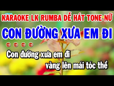 Karaoke Liên Khúc Nhạc Sống Tone Nữ Beat Chuẩn Dễ Hát 2024 | Con Đường Xưa Em Đi – Chuyện Ba Mùa Mưa