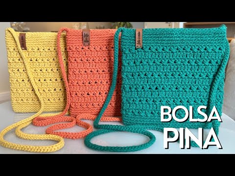 BOLSA DE CROCHÊ | BOLSA PINA  - Linda e prática de fazer - PASSO A PASSO por  @MarceloNunesCroche