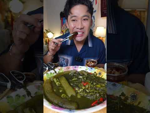 แกงหนังควายใส่ใบขี้เหล็ก l กินกับกี้