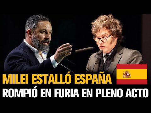 MILEI ESTALLÓ DE FURIA EN ESPAÑA 🇪🇸 EN PLENA CONFERENCIA