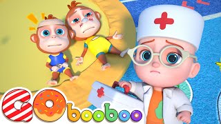 Cinco Macaquinhos Pulando na Cama | Músicas Infantis | GoBooBoo