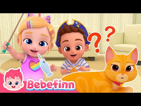 🐈 Let's Play with Our Kitty Boo!ㅣBebefinn Playtime Musical Stories