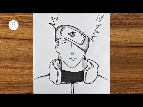 How to draw Kakashi Hatake || How to draw anime step by step || Kakashi drawing step by step