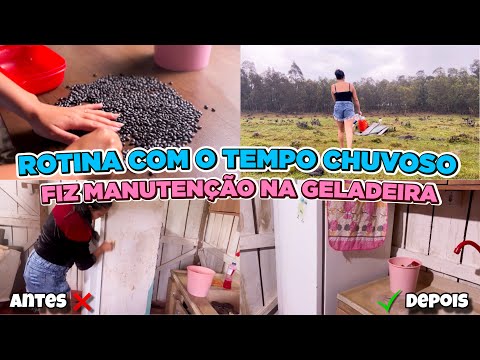 ESTAVA TUDO MOFADO 🤢 ESTAVA HORRÍVEL || ROTINA COM TEMPO CHUVOSO MORA DO NA ROÇA 🏡// MÃE DE DOIS