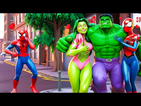 Hulk x Spider Man Love in Granny Hopital | Funny Horror Animation