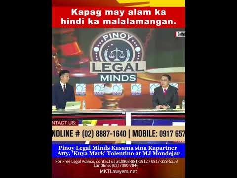 Kapag may alam ka hindi ka malalamangan.