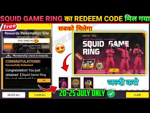 😍FREE FIRE REDEEM CODE TODAY 22 JULY REDEEM CODE FREE FIRE | FF REDEEM CODE TODAY 22 JULY