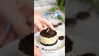 2 Minute Mini OREO Cheesecake! 💙 #microwavemagic #recipe #easyrecipe #dessert