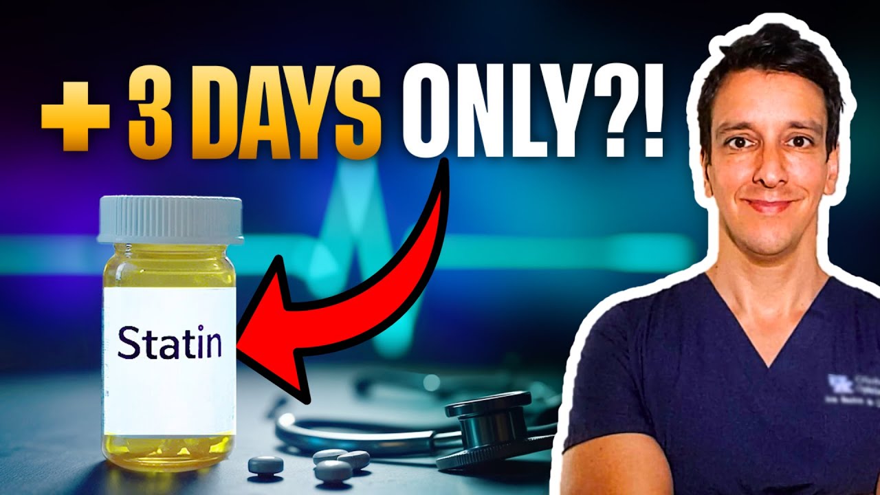 Statins only add 3 DAYS to your life?!?