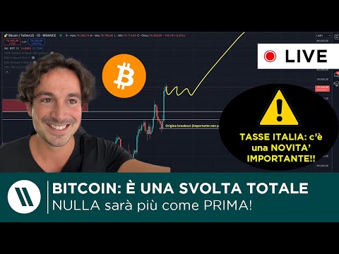 BITCOIN: NULLA SARÁ MAI PIÙ COME PRIMA! | TASSE CRYPTO ITALIA: c'è UNA NOVITA' IMPORTANTE!!