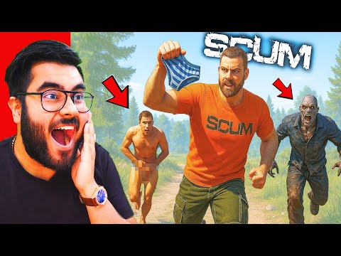 😂 Surviving our First Day in SCUM | 😂 KACHA Stealing FUNNY MOMENTS 😂 | Hitesh KS
