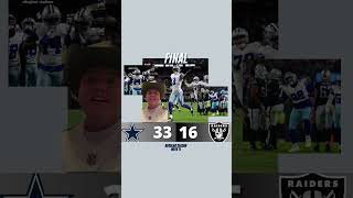 #Cowboys OWN the #Raiders on MNF! 33-16! #NFL