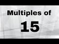 Multiplication of 15 Problems