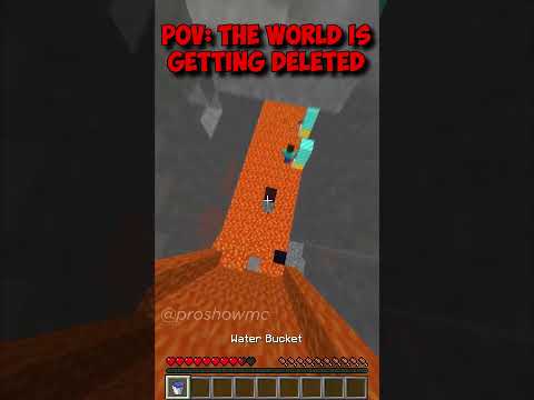 POV: The World is Being Deleted!