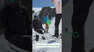 How to Pop Off a Ski Jump Correctly  ⛷️ #shorts #skiing