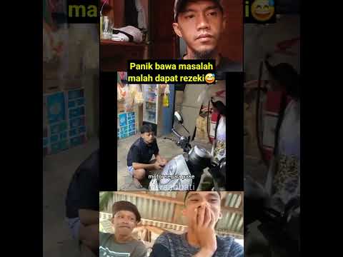 Panik Bawa Rezeki 😅 #kocak #lucu #reaction