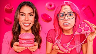 COMIENDO TODO DE COLOR ROSA CON Susy Mouriz !! 
