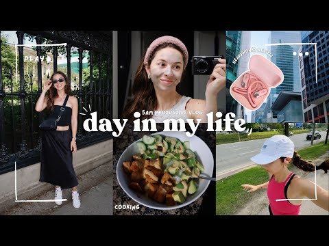 VLOG | 6am day in my life | running, cooking, selfcare, Toronto life 🏙️