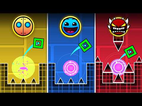 I Made A Challenge In Each Difficulty - Geometry Dash 2.2