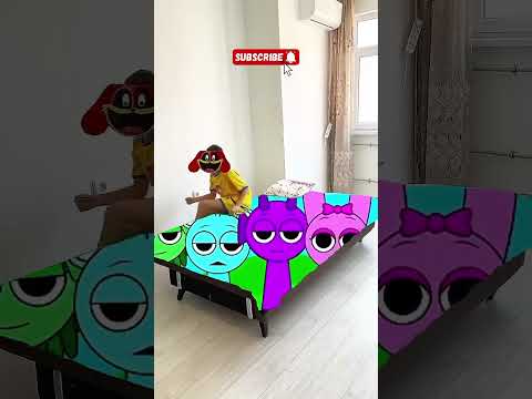 Why are there Sprunki in my bed? #funny #memes #sprunki