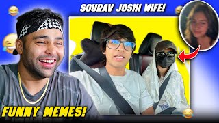 Funniest Indian Instagram Memes 🤣 | Sourav Joshi Wife Face Revealed 😱