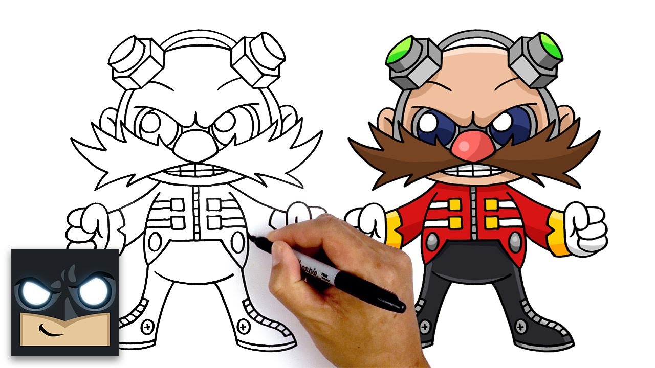 How To Draw Dr. Eggman - Sonic The Hedgehog