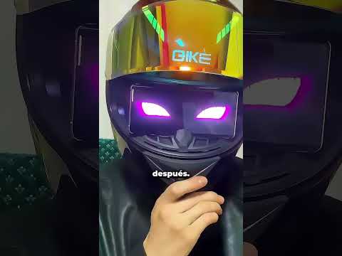 Este es el casco más genial hecho con un teléfono móvil