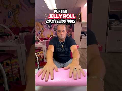My DAD Let Me Paint His NAILS???😳‼️💅🏼 Jelly Roll Nail Art #nailart #naildesign #nails