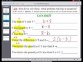 Translating Verbal Problems into Mathematical Expressions