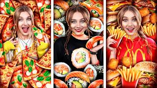 ¡Pizza vs Sushi vs McDonald's! ¿Quién Ganará el Reto Culinario?